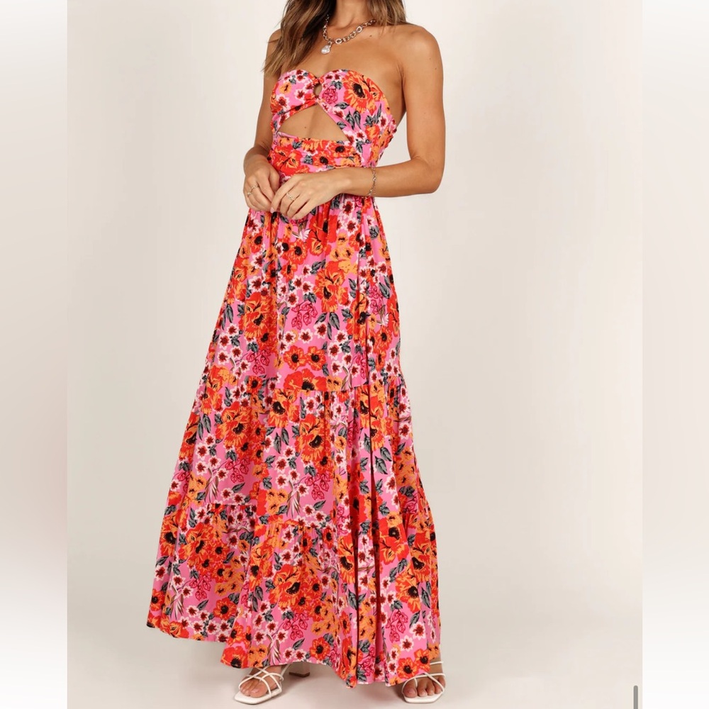 Petal & Pup Pink Floral Maxi Dress